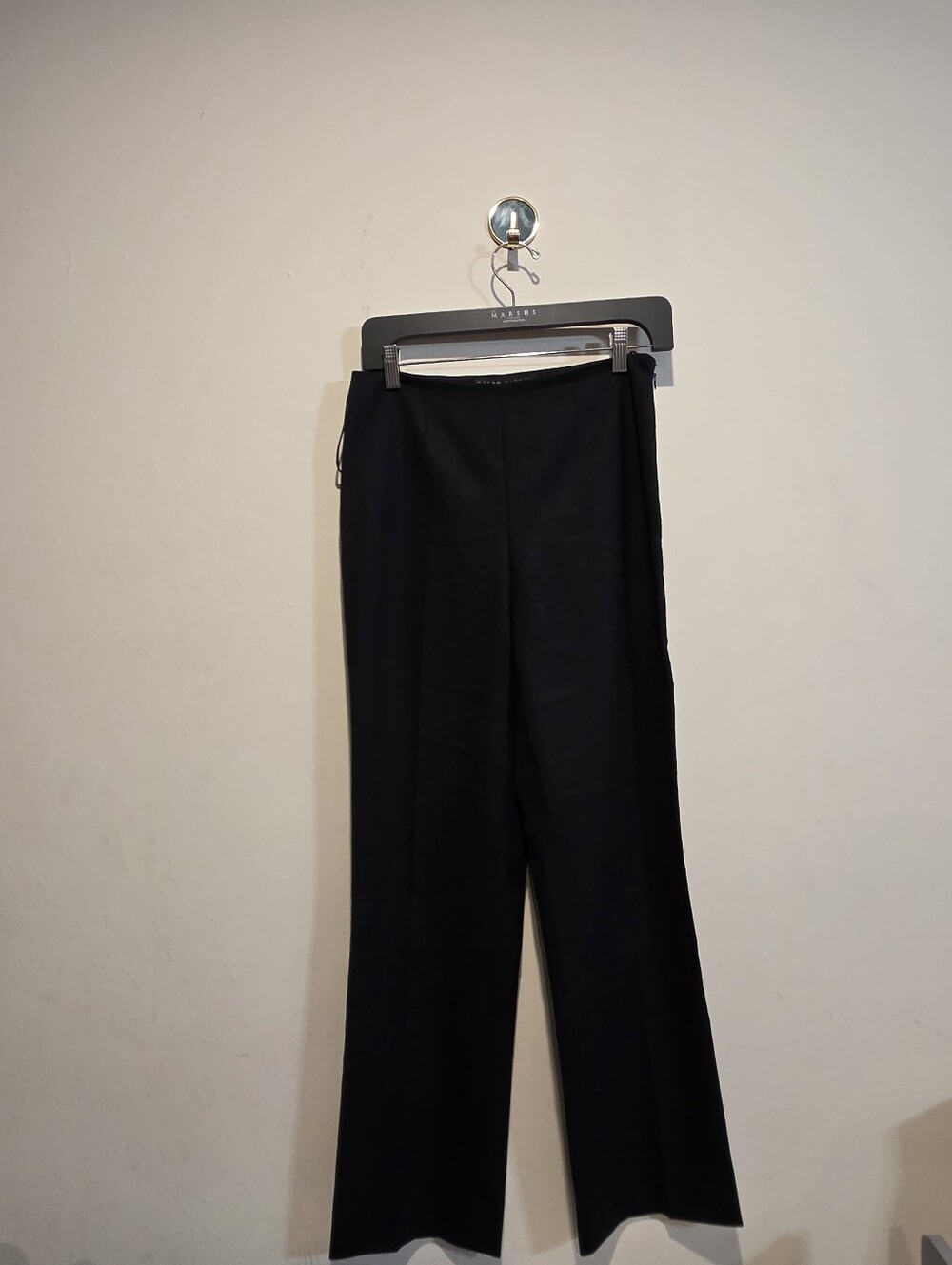 Ralph Lauren Black Wool Blend Tailored Trousers Pants Size 6